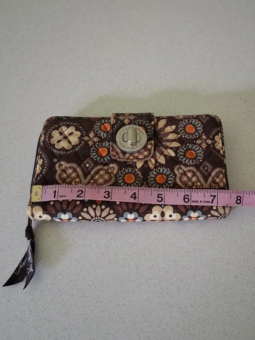 Vera Bradley Turn-lock & Zip-Around Wallet in Canyon 
